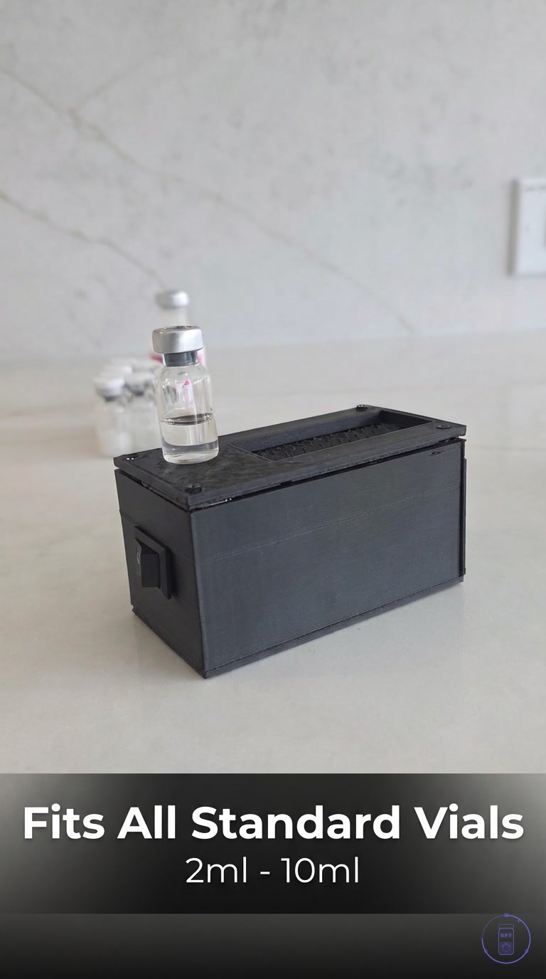 Alternate view of the SPT Peptide Vial Roller